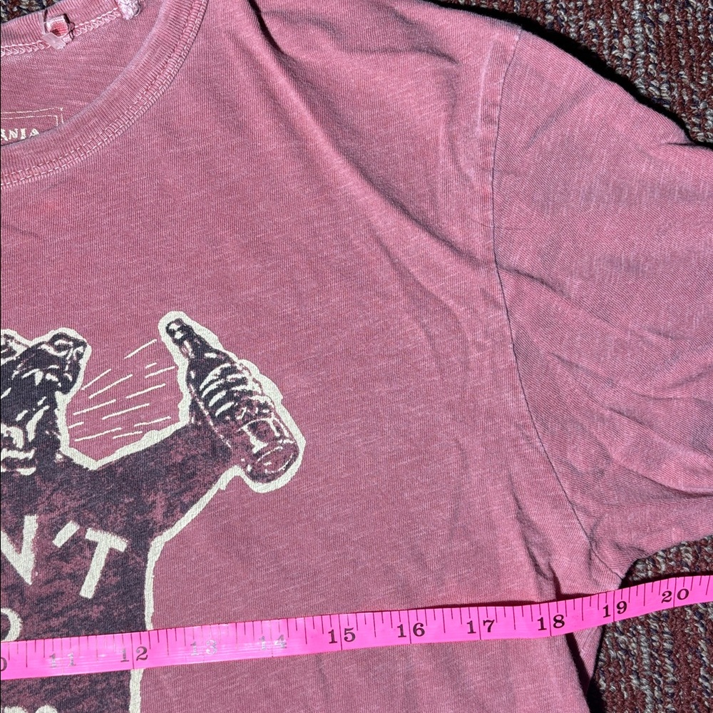Lucky Brand hipster Graphic Men's T-Shirt small short sleeve casual tee red - Picture 3 of 9